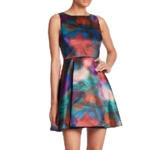 Alice + Olivia Floral Belia Watercolor Dress